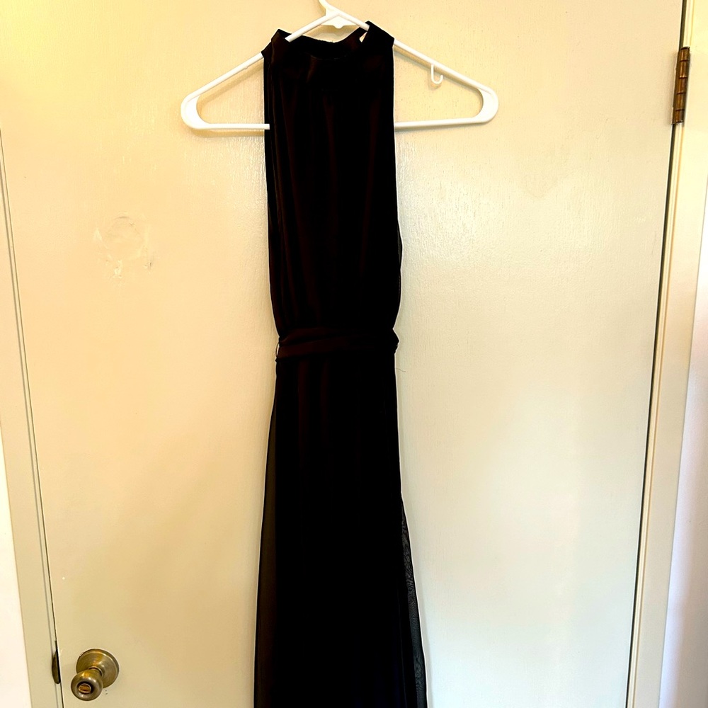 Gorgeous tulle black high-neck dress by Tulle - size XS
